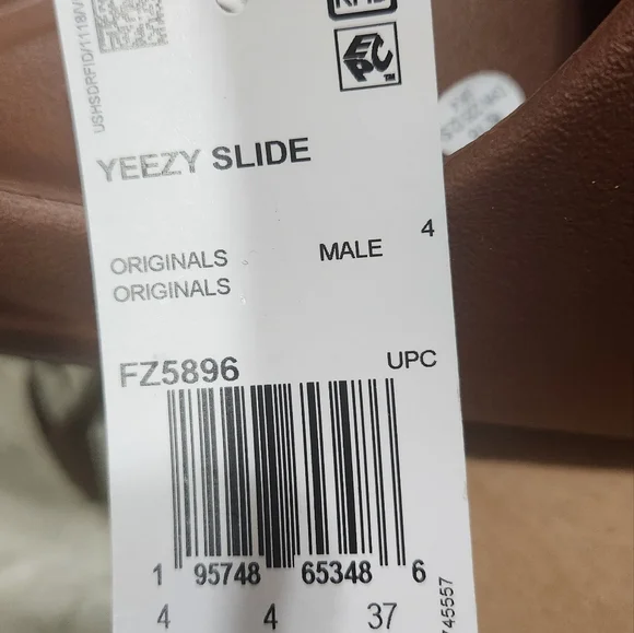 Yeezy slides- Flax (brand new) - Picture 6 of 6